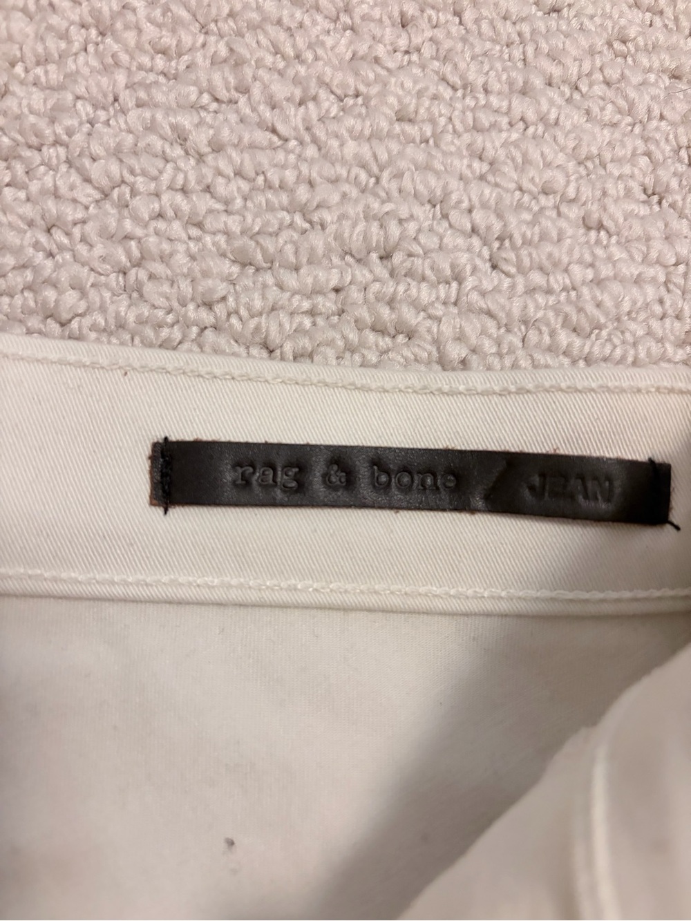 Rag & Bone The Split Colorblock Skinny Jeans Size 25 Black White Made USA - Picture 3 of 6